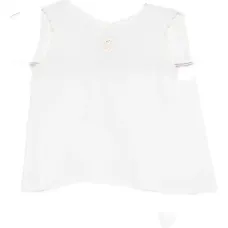 Топ с вышивкой и фигурным краем