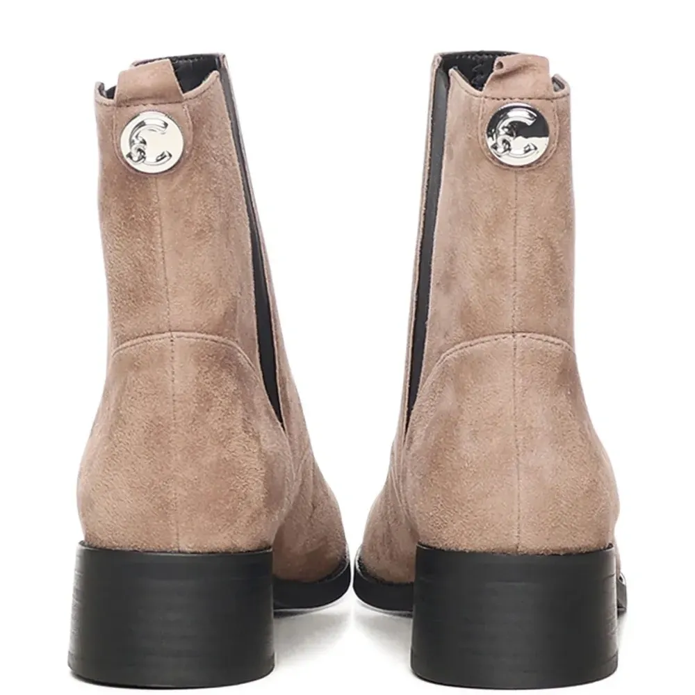 Кожаные ботинки Nikla с носком и каблуком 40 мм