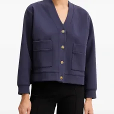 Укороченная куртка из джерси