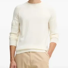 Свитер с тисненым логотипом