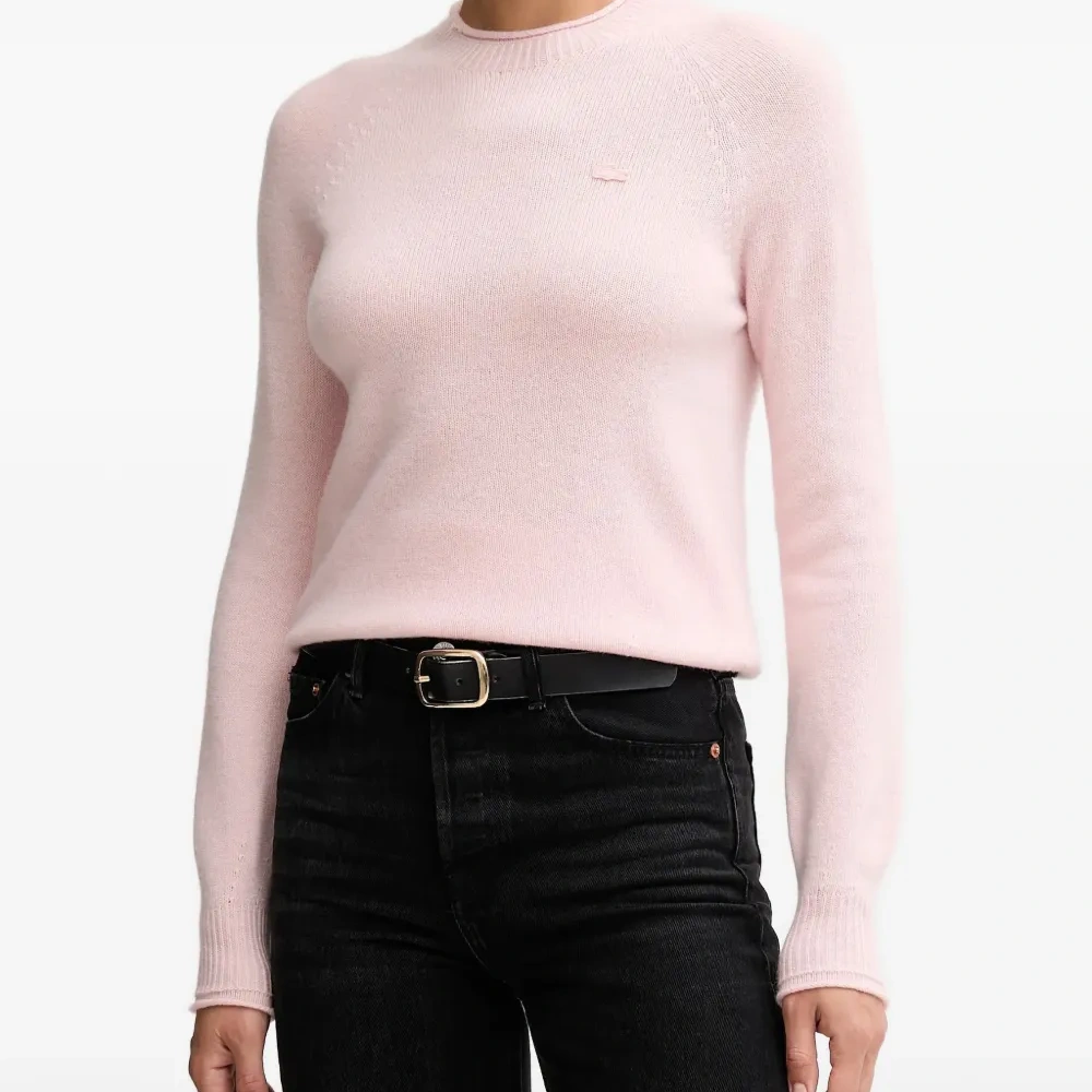 Свитер с круглым вырезом и 3D-вязкой