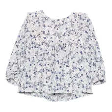 Блузка с цветочным принтом и рюшами