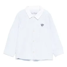 Полосатая рубашка с вышитым логотипом Полосатая рубашка с вышитым логотипом