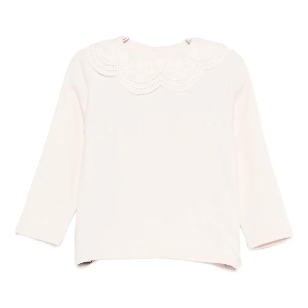 Блузка с кружевным воротником