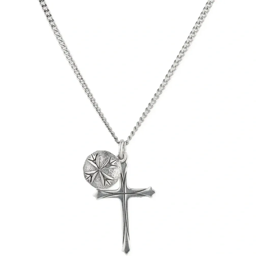 Ожерелье с логотипом в форме креста Scudo