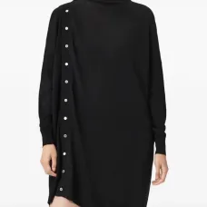 Платье мини Umi с высоким воротником