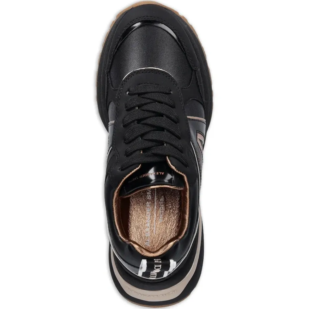 Панельные кроссовки на платформе Victoria