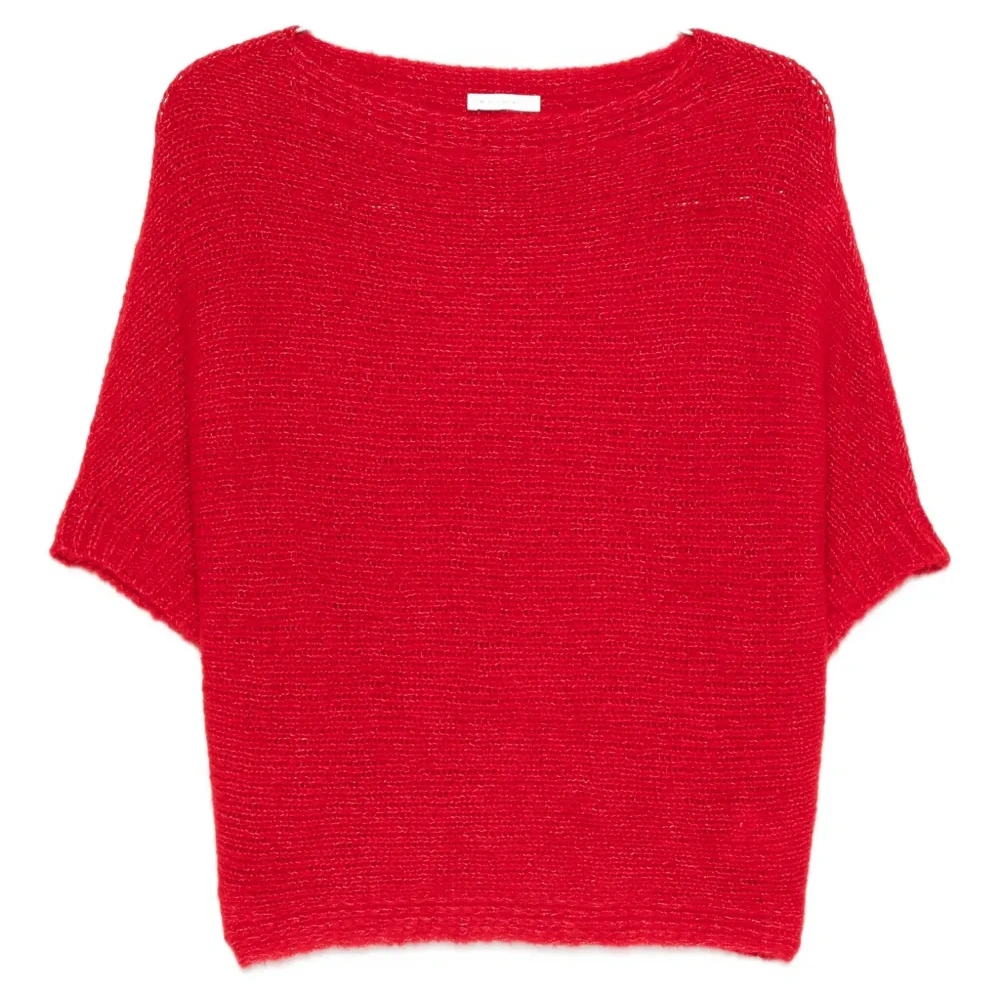 Трикотажный топ с короткими рукавами