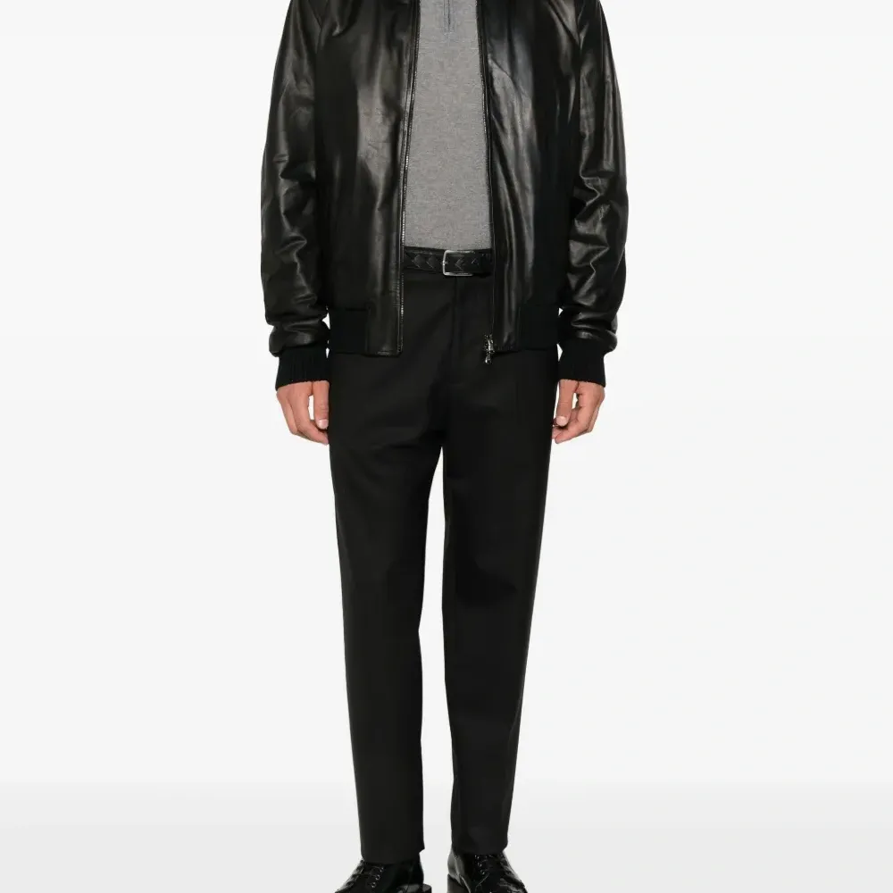 Топ с воротником на молнии