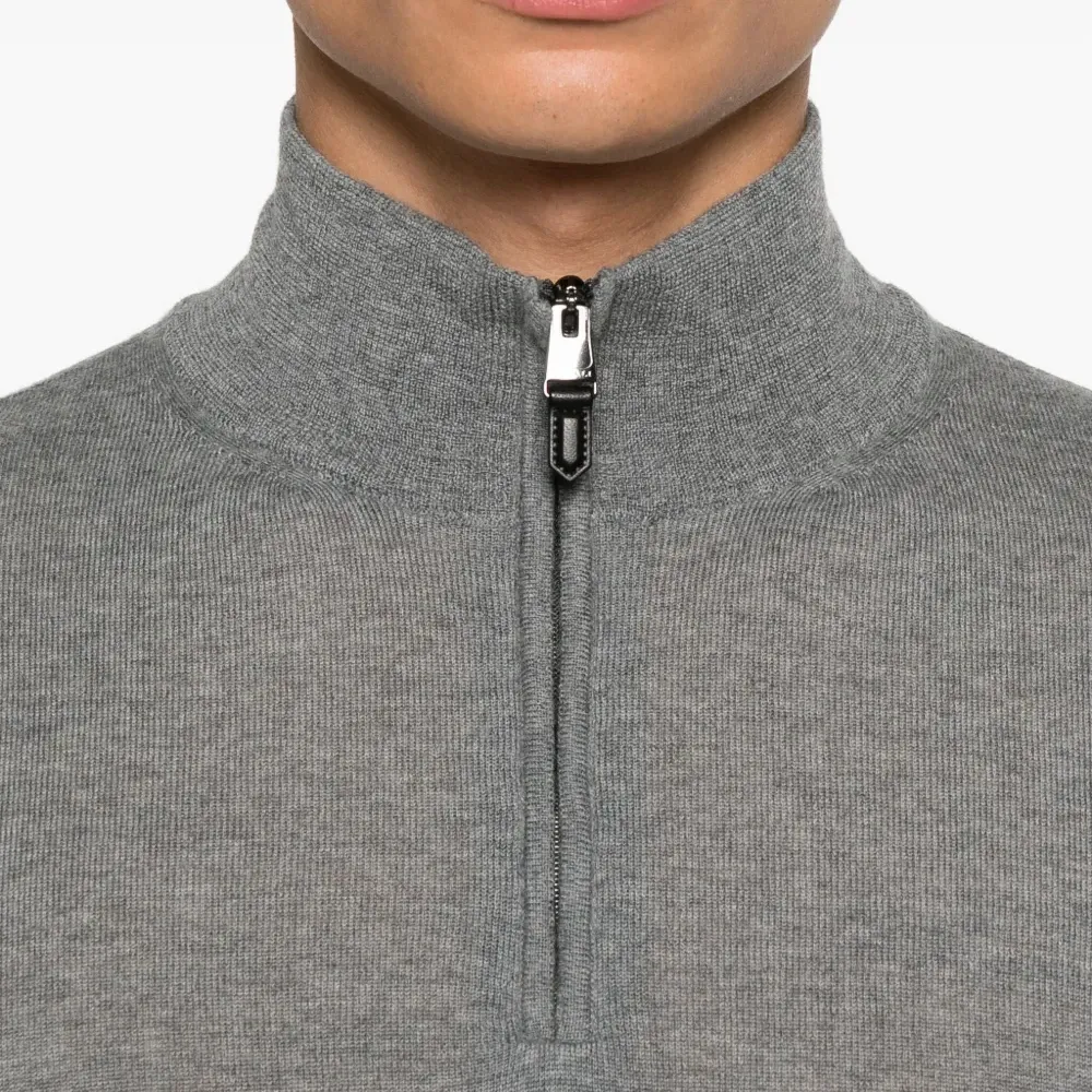 Топ с воротником на молнии