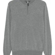 Топ с воротником на молнии