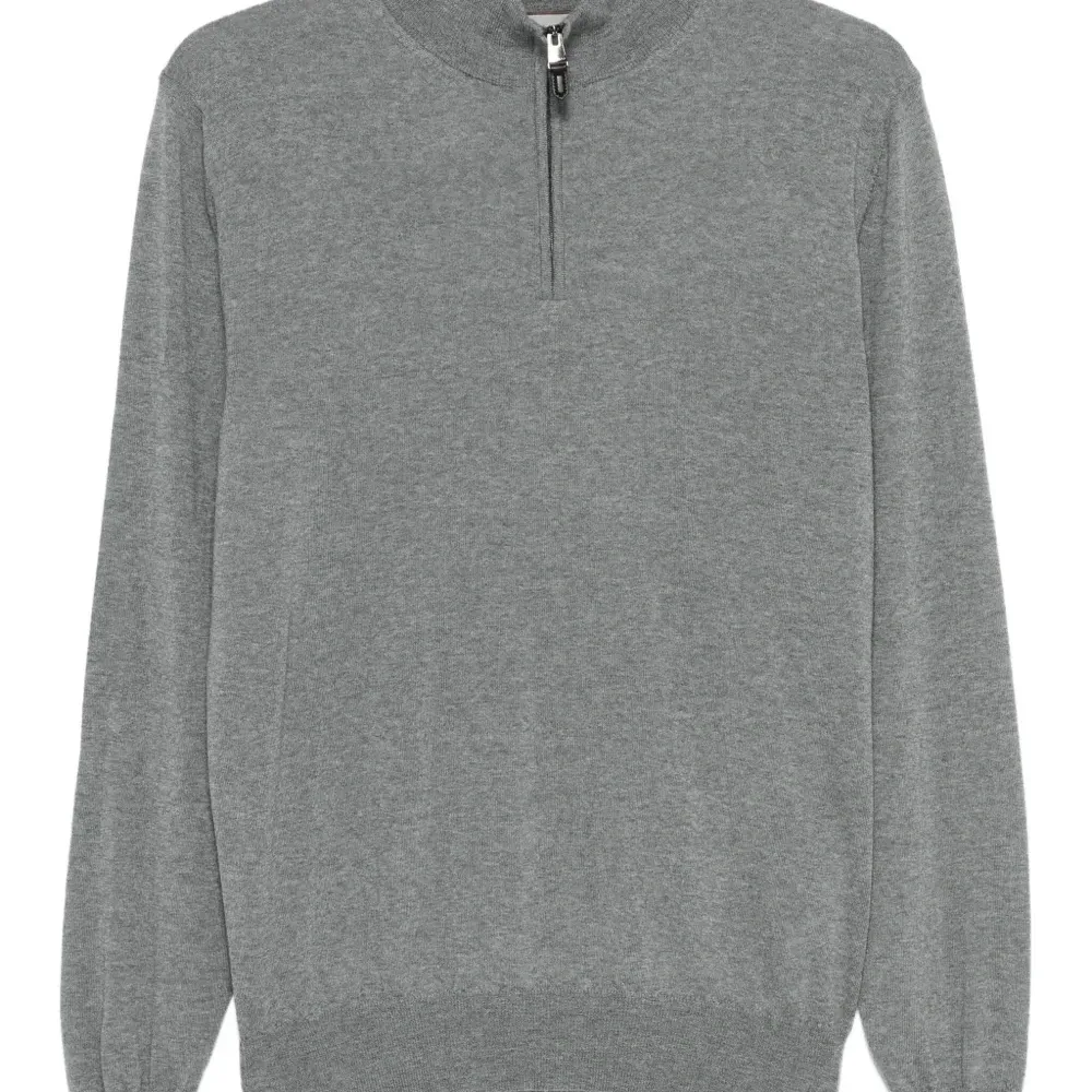 Топ с воротником на молнии