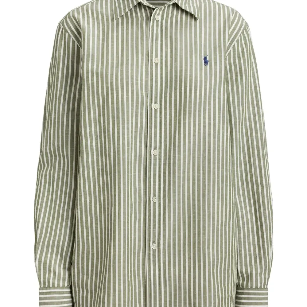 Полосатая рубашка с длинными рукавами