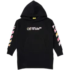 Платье с капюшоном и логотипом