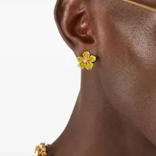 Серьги-гвоздики в виде цветов