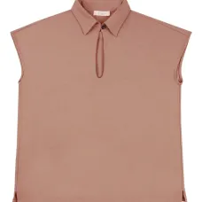 Рубашка поло с вырезом