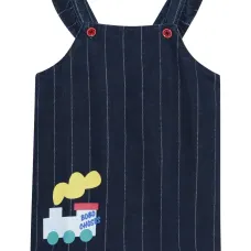 Платье в полоску с оборками