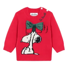Свитер с нашивкой-бантом из коллаборации с Peanuts