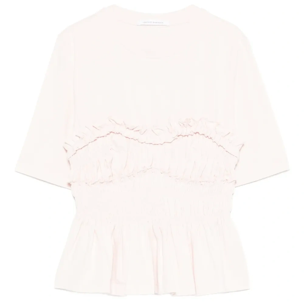 Футболка Vilde с оборками и сборкой