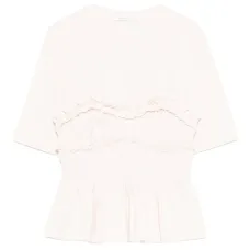 Футболка Vilde с оборками и сборкой Футболка Vilde с оборками и сборкой