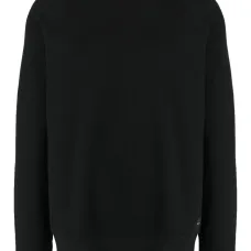 Свитер с полосатыми манжетами