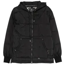 Стеганая куртка с капюшоном