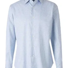 Рубашка в рубчик на пуговицах