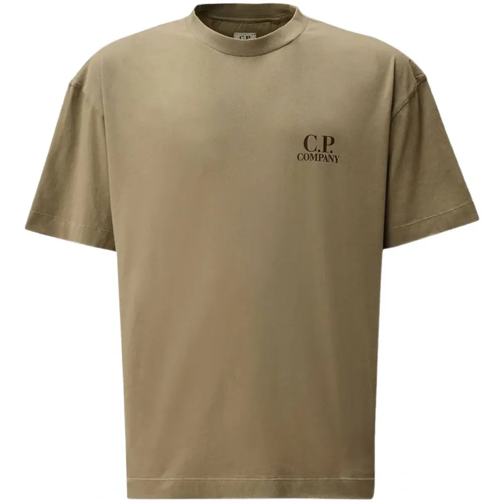 Рифленая футболка с круглым вырезом