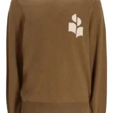 Свитер с круглым вырезом и логотипом