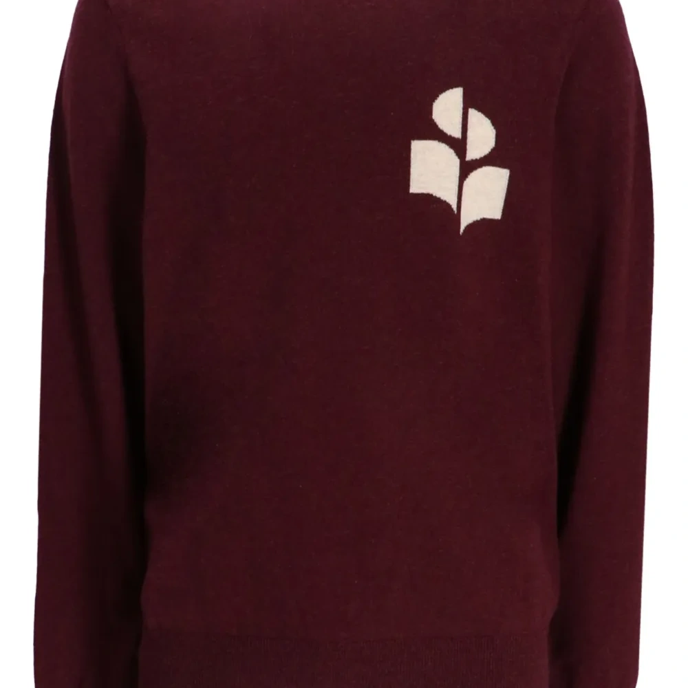 Свитер с круглым вырезом и логотипом