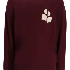 Свитер с круглым вырезом и логотипом