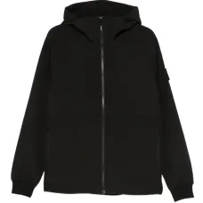 Куртка с капюшоном и нашивками