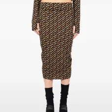 Юбка миди Cadil с геометричным принтом Юбка миди Cadil с геометричным принтом