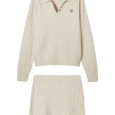 Комбинезон фактурной вязки на пуговицах Комбинезон фактурной вязки на пуговицах