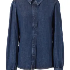 Рубашка с объемными рукавами