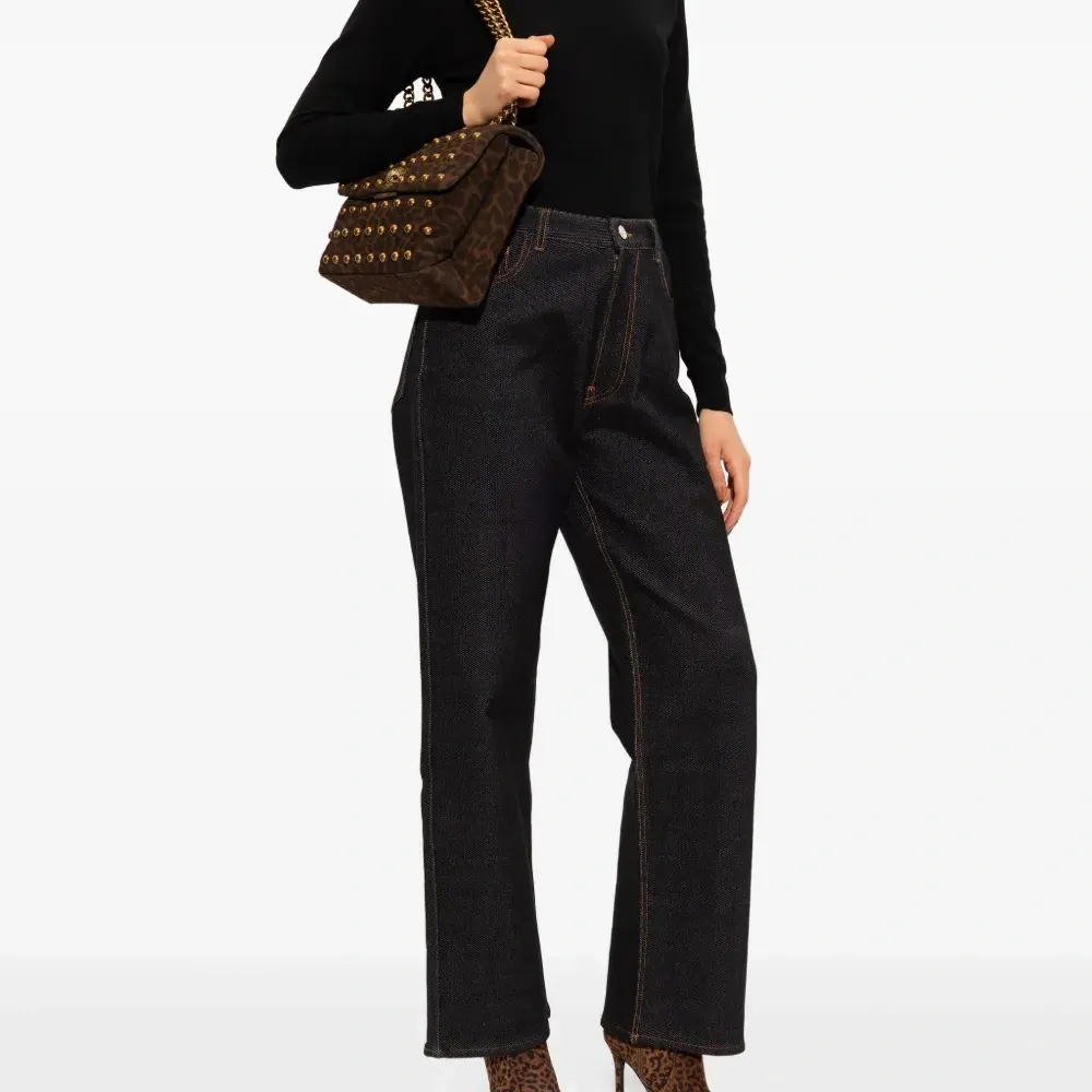 Ботильоны с леопардовым принтом и пряжкой