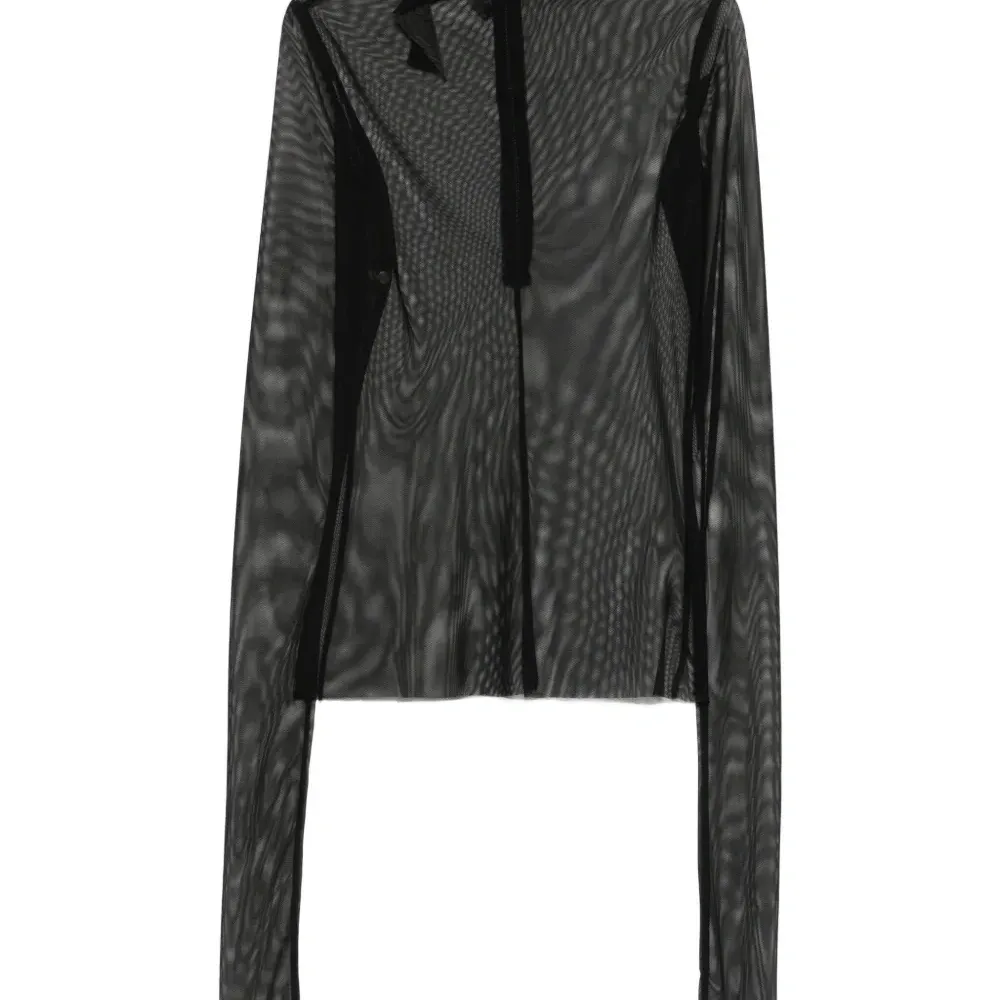 Топ Sovino с высоким воротником из тюля