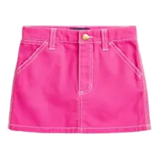 Джинсовая юбка с контрастной строчкой Джинсовая юбка с контрастной строчкой