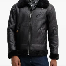 Бомбер B-3 из искусственной кожи Бомбер B-3 из искусственной кожи