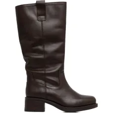 Ботинки на каблуке-«колодке»