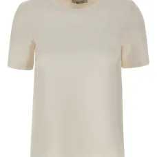 Футболка с вышивкой и круглым вырезом