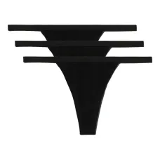 Трусы-стринги с эластичным поясом (набор из трёх штук)