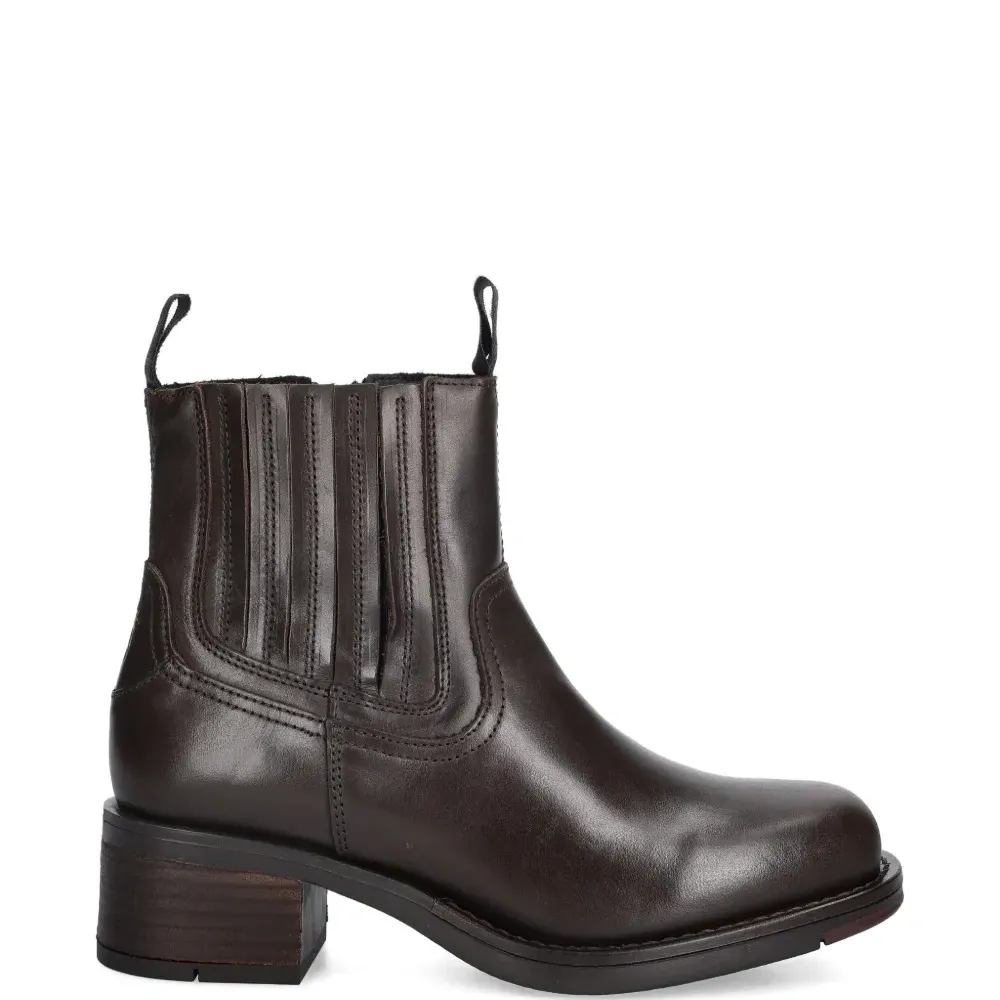 Ботинки с боковой молнией и петлей для подтягивания