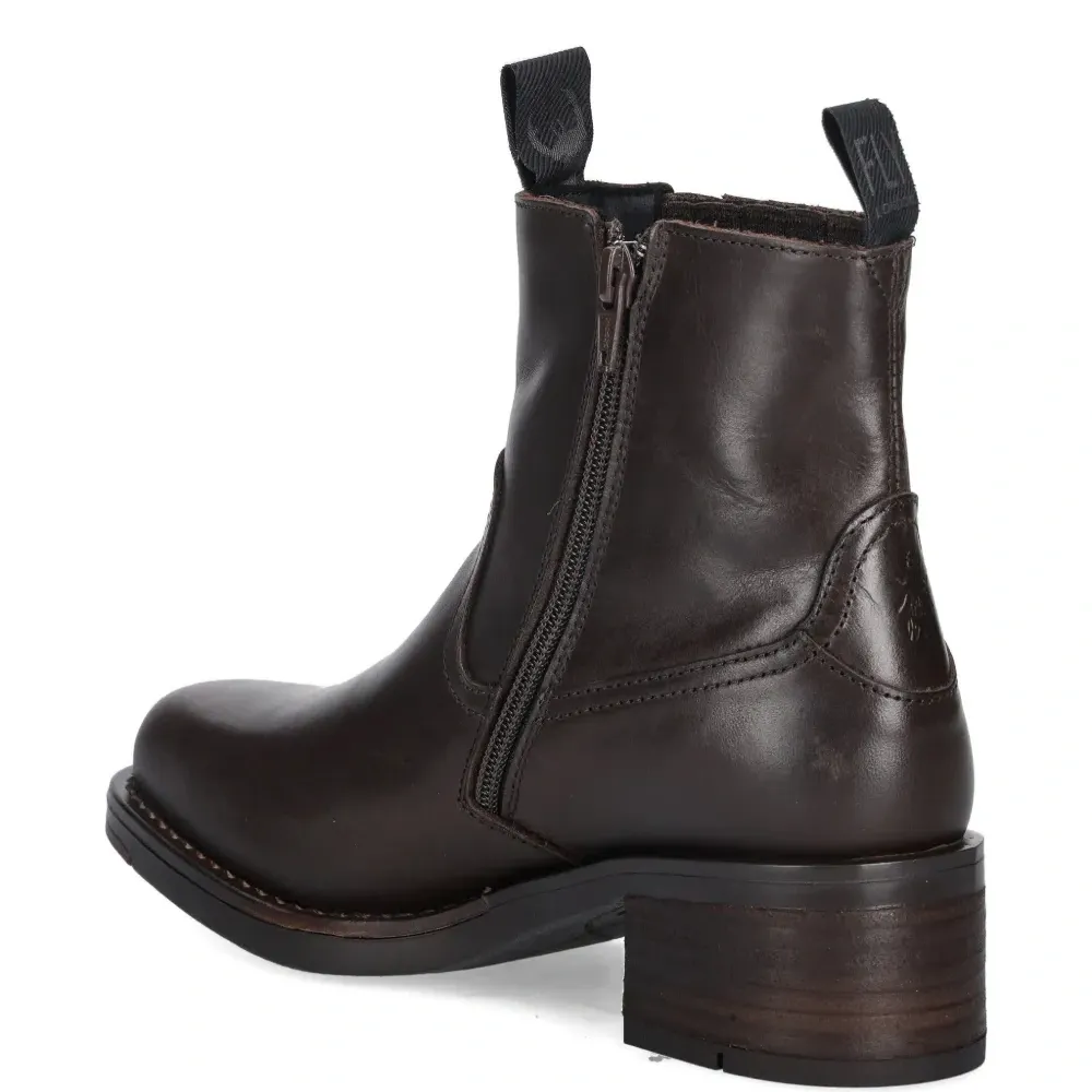 Ботинки с боковой молнией и петлей для подтягивания