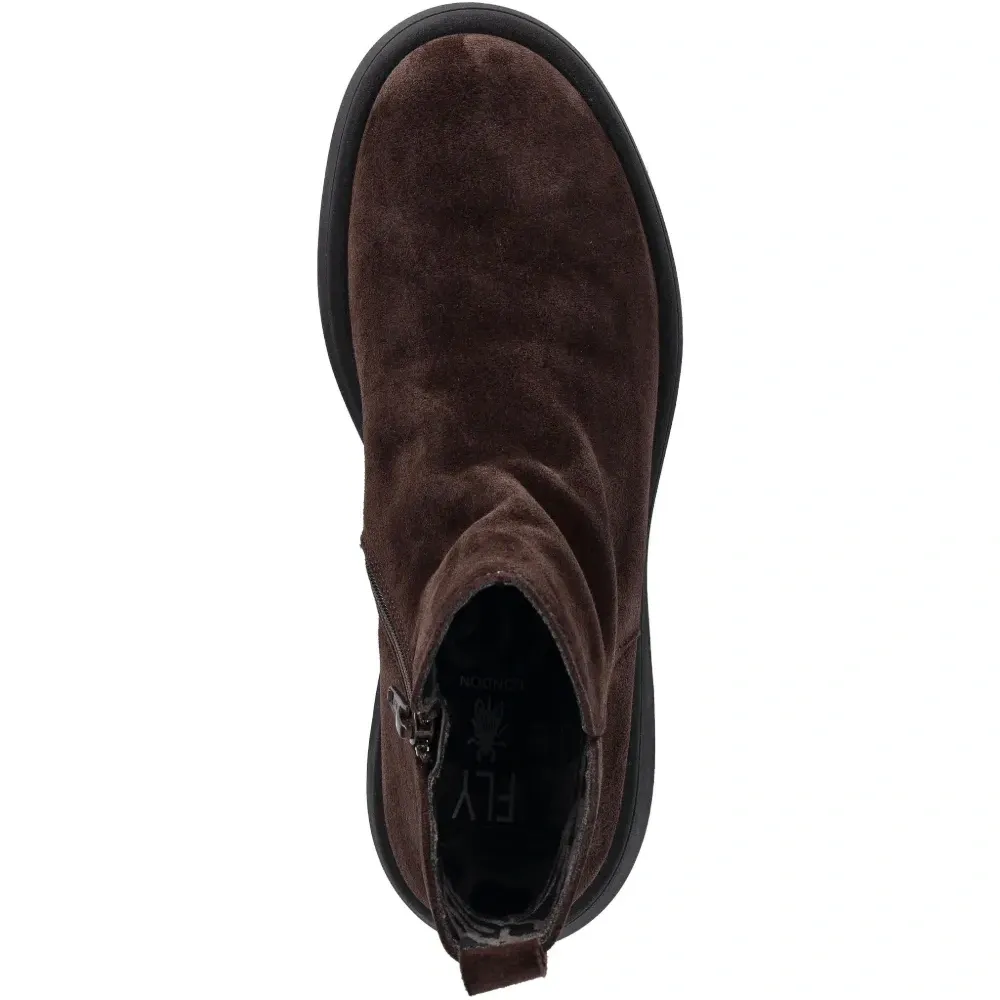 Замшевые ботильоны