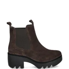 Ботинки на блочном каблуке с петлей для натягивания