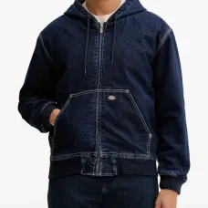 Джинсовая куртка с капюшоном