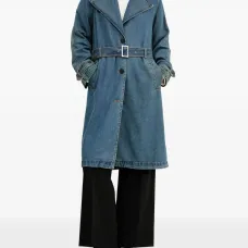 Пальто с поясом