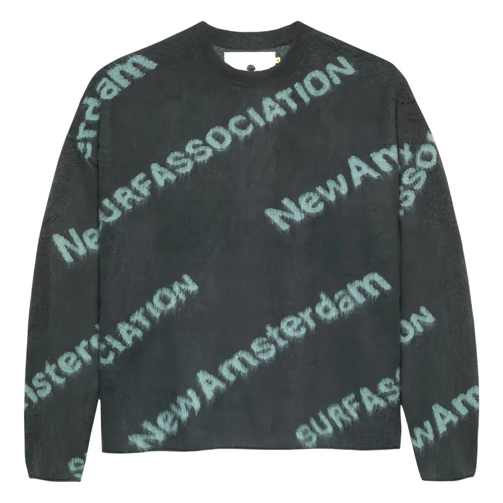 Трикотаж с диагональным текстом