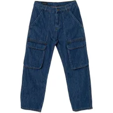 Джинсы из денима с отделкой из карманов Джинсы из денима с отделкой из карманов